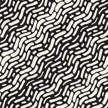 Abstract Background With Rounded brush strokes. Doodle Vector Seamless Pattern. 스톡 일러스트