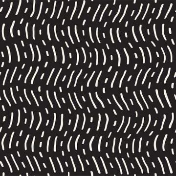 Abstract Background With Rounded brush strokes. Doodle Vector Seamless Pattern. 스톡 일러스트