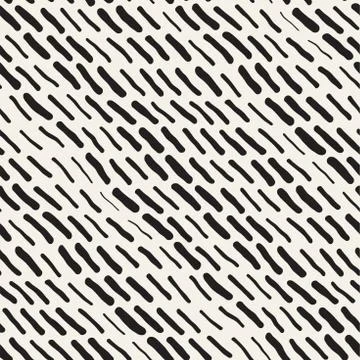 Abstract Background With Rounded brush strokes. Doodle Vector Seamless Pattern. 스톡 일러스트