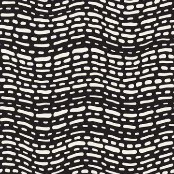 Abstract Background With Rounded brush strokes. Doodle Vector Seamless Pattern. Illustrazione stock