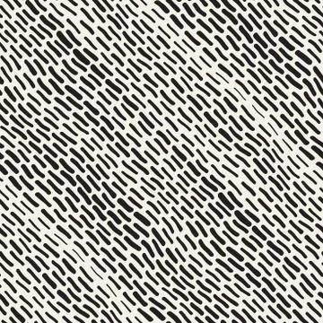 Abstract Background With Rounded brush strokes. Doodle Vector Seamless Pattern. Stock Illustration