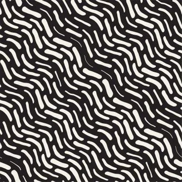 Abstract Background With Rounded brush strokes. Doodle Vector Seamless Pattern. Illustrazione stock