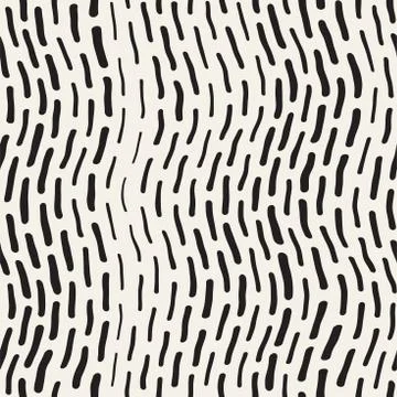 Abstract Background With Rounded brush strokes. Doodle Vector Seamless Pattern. Stock Illustration