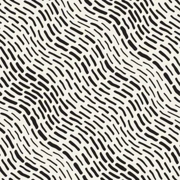 Abstract Background With Rounded brush strokes. Doodle Vector Seamless Pattern. Illustrazione stock