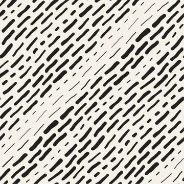 Abstract Background With Rounded brush strokes. Doodle Vector Seamless Pattern. Illustrazione stock