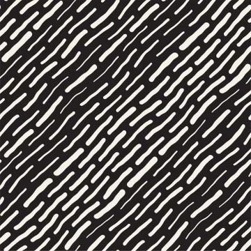 Abstract Background With Rounded brush strokes. Doodle Vector Seamless Pattern. Illustrazione stock