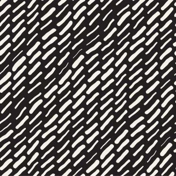 Abstract Background With Rounded brush strokes. Doodle Vector Seamless Patter Illustrazione stock