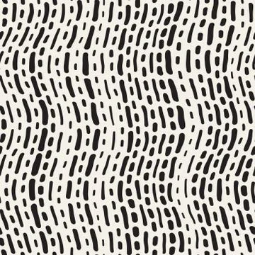 Abstract Background With Rounded brush strokes. Doodle Vector Seamless Patter Illustrazione stock