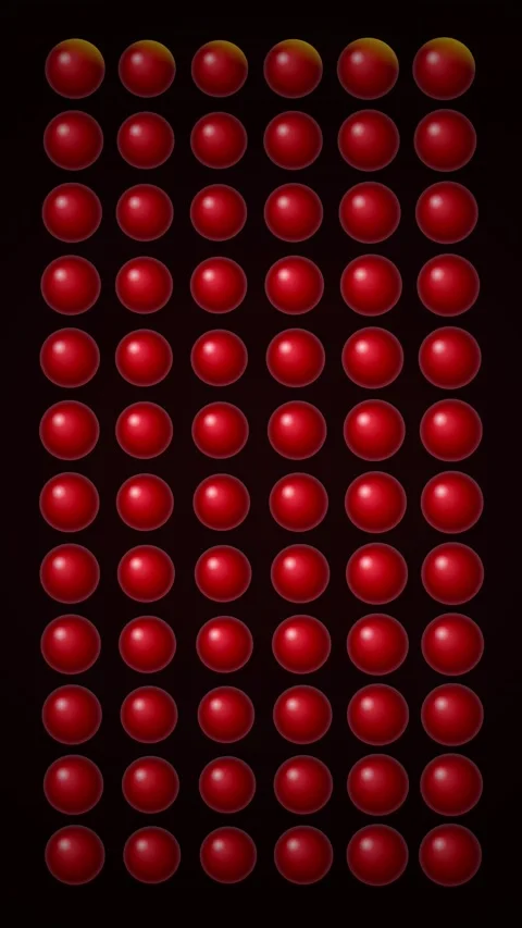 Abstract Background with Rows of Glowing Red Spheres Stock Footage 346203101