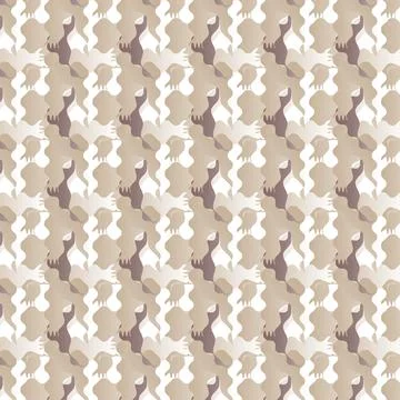 Abstract background of rows of light beige and brown elements. Stock Illustration
