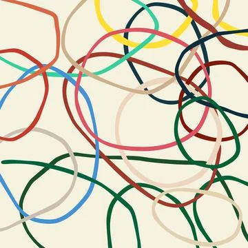 Abstract background with rubber bands Illustrazione stock