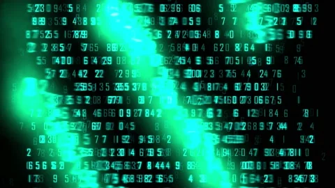 Abstract background with running numbers Stock Footage 229534350