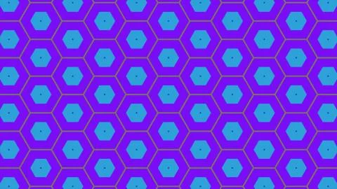 Abstract background of same color  hexagon and different surrounding rings. I Stock Illustration