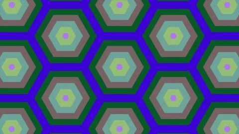Abstract background of same color  hexagon and different surrounding rings. I Stock Illustration