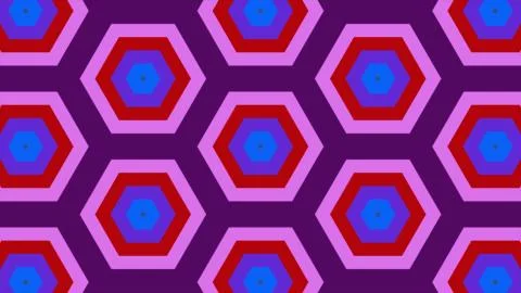 Abstract background of same color  hexagon and different surrounding rings. I Stock Illustration