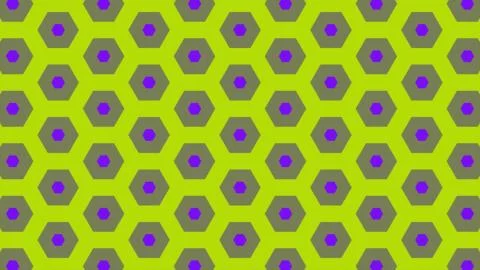 Abstract background of same color  hexagon and different surrounding rings. I Foto stock