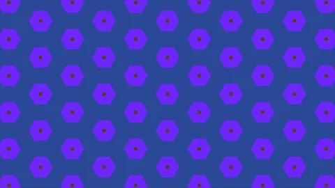 Abstract background of same color  hexagon and different surrounding rings. I Stock Photos