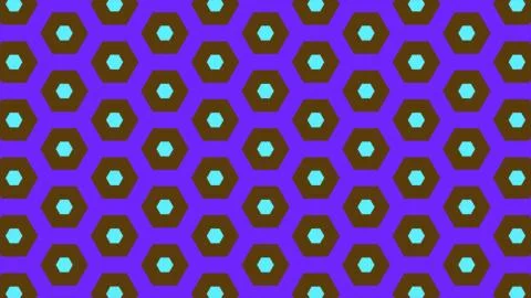 Abstract background of same color  hexagon and different surrounding rings. I Stock Photos