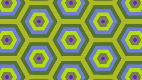 Abstract background of same color  hexagon and different surrounding rings. I Foto stock