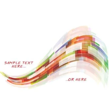 Abstract background with sample text Stock Illustration