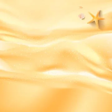 Abstract background sand beah starfish shell and rock with copy space for sum Stock Illustration