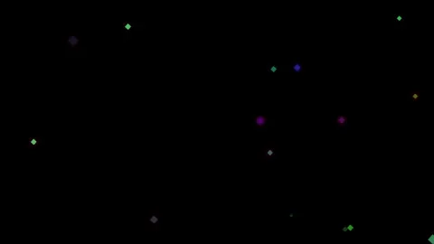 Abstract background with scattered colorful pixels on a black canvas, digit.. Stock Footage 335442373
