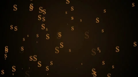 Abstract background with scattered dollar symbols animation 库存影片 337083520