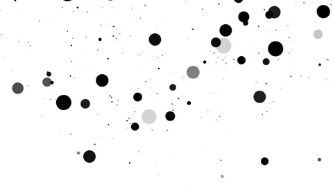 Abstract background with scattered dots and circles resembling falling snow.. Stock Footage 336751631