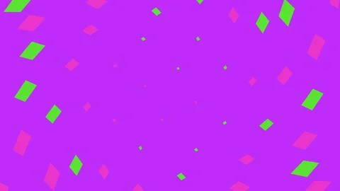 Abstract background with scattered pink and green shapes Stock Illustration