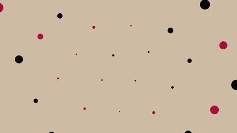 Abstract background with scattered red and black circles Stock Illustration