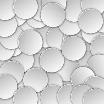 Abstract background of scattered white, light, volumetric chips. Realistic .. Stock Illustration
