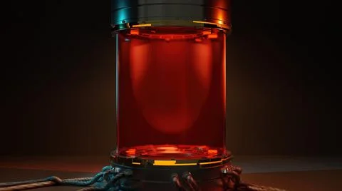 Abstract background of Sci Fi Modern Futuristic hud ui power podium stage, 3D Stock Illustration