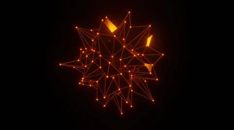 Abstract background of Sci Fi Modern Futuristic line internet connection , 3D Stock Illustration