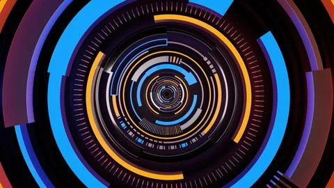 Abstract background of Sci Fi Modern Futuristic hud ui power podium stage, .. Illustrazione stock