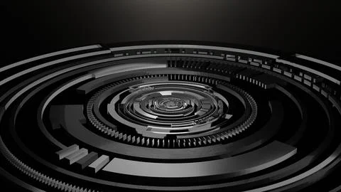 Abstract background of Sci Fi Modern Futuristic hud ui power podium stage, .. 스톡 일러스트