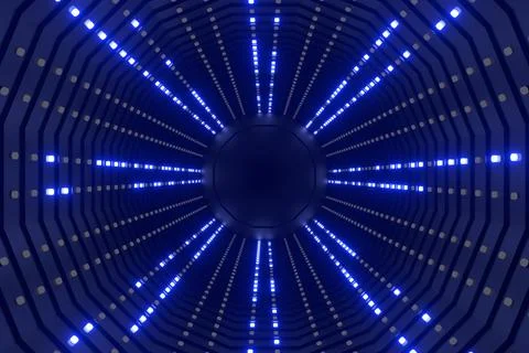 Abstract background of Sci-fi scene. 3D rendering. Stock Illustration