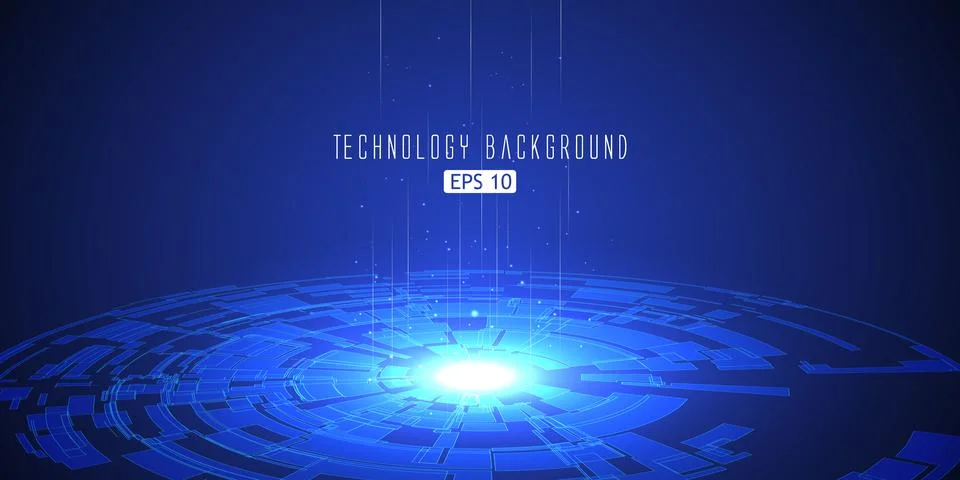 Abstract background of science and technology Stock Illustration