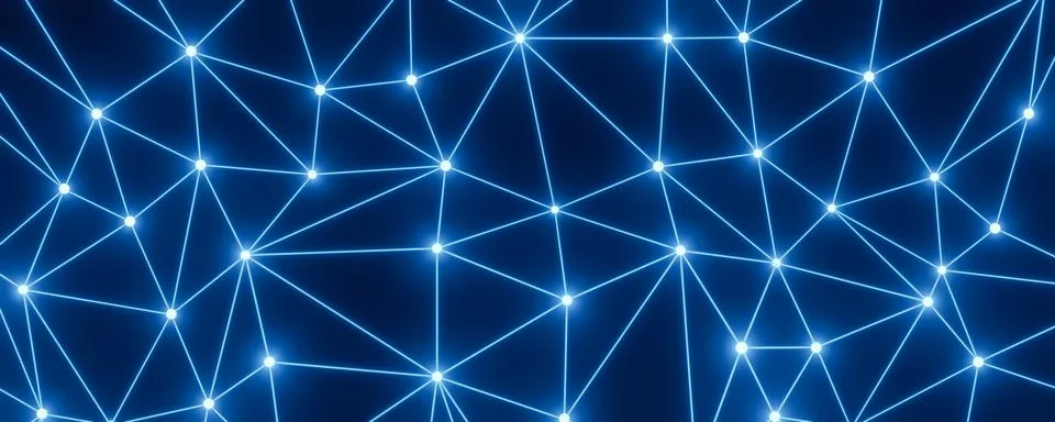 Abstract Background Science Technology. Dot and connect line for cyber tech.. Stock Illustration