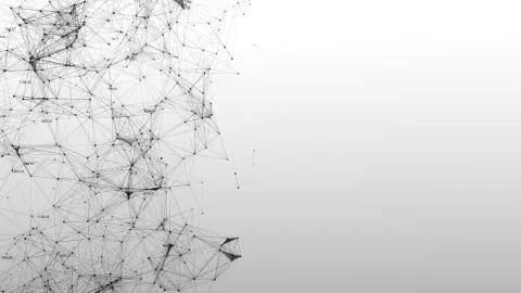 Abstract background of scientific plexuses and figures Illustrazione stock