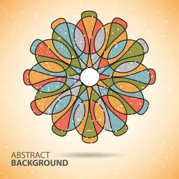 Abstract background with scratched old pattern Stock Illustration