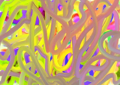 Abstract background with scribble. Blue, lime, pink color Ilustración de archivo