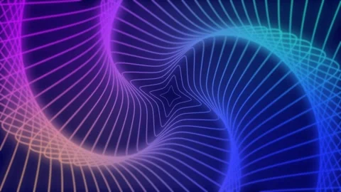 Abstract Background Seamless looping blue spiral Video stock 298489921