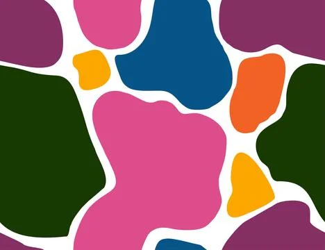 Abstract background seamless pattern with colorful Spots and Blotches. Trendy Stock Illustration