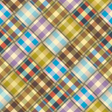 Abstract background seamless pattern.. Diagonal plaid pattern. Vector image.. 库存插图