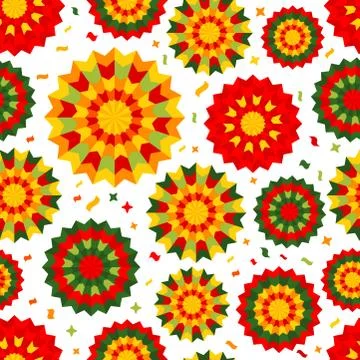 Abstract background seamless pattern with ethnic ornament. Element with mexican Stock Illustration