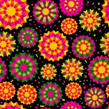 Abstract background seamless pattern with ethnic ornament. Element with mexican Stock Illustration