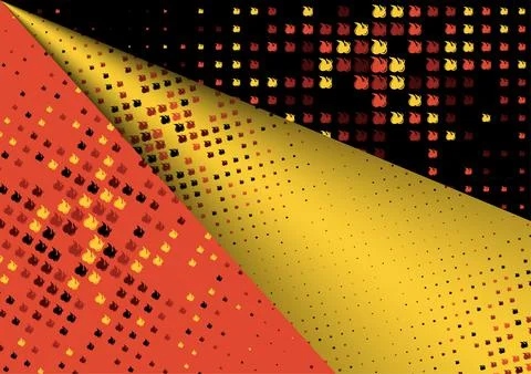 Abstract Background Seamless pattern of fire, light, flame, vector illustrati Stock Illustration