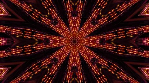 Abstract background with a seamless pattern of glowing orange beams of light Illustrazione stock