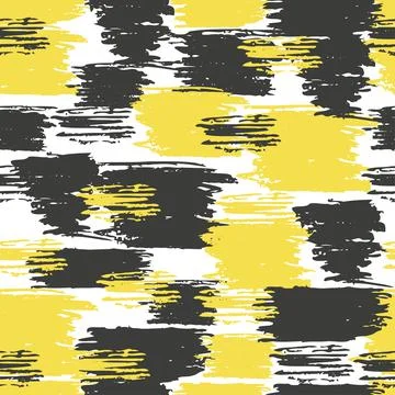 Abstract background seamless pattern yellow, black Stock Illustration
