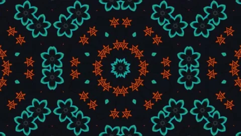Abstract background, Seamless Retro Style Mandala Design Stock-Footage 150508172
